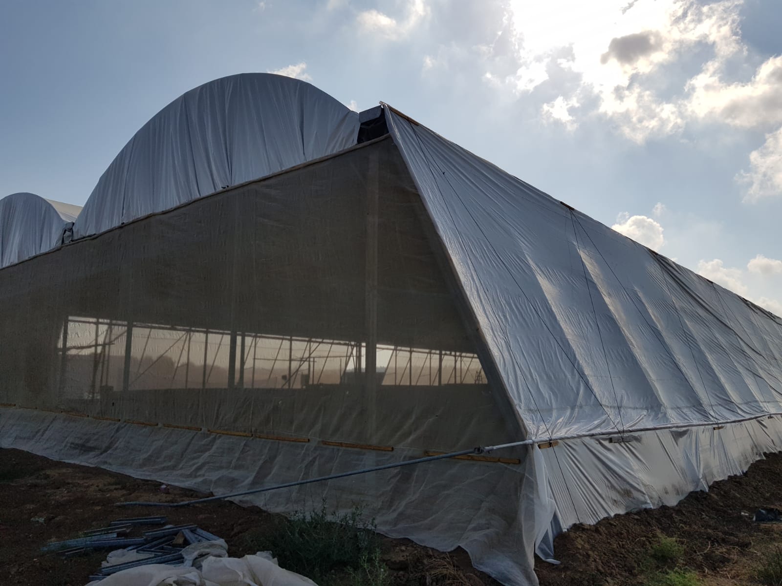Indoor Greenhouse structure over RAS